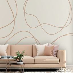 Beige Abstract Lines